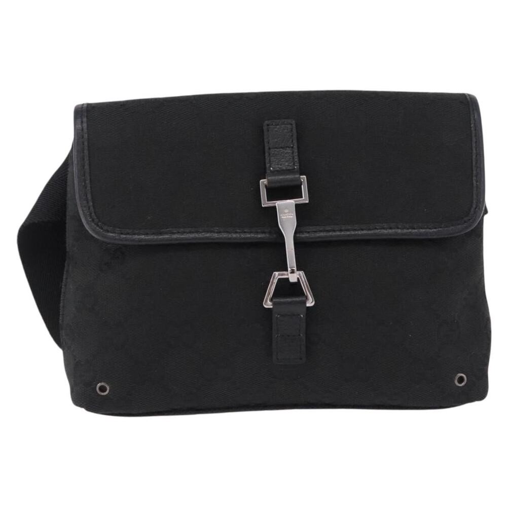 Gucci GG Canvas Waist Bag Black